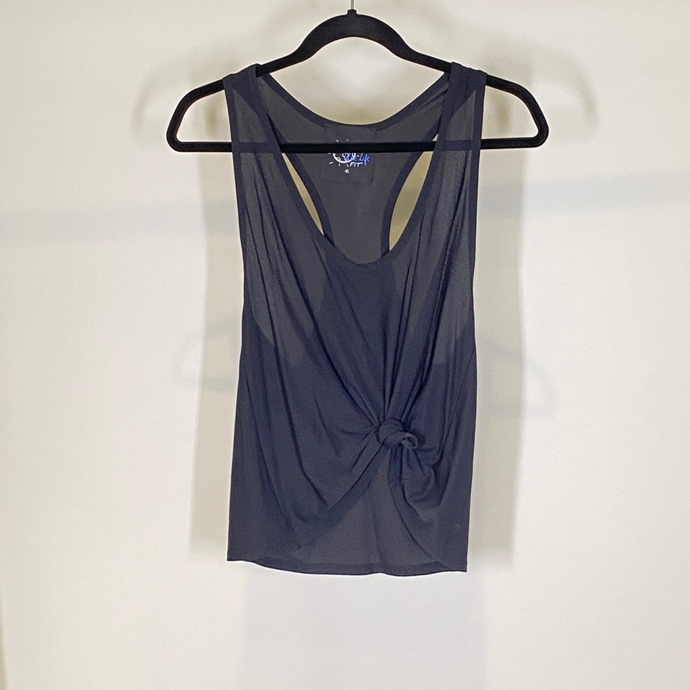 Black sheet tank , razor back